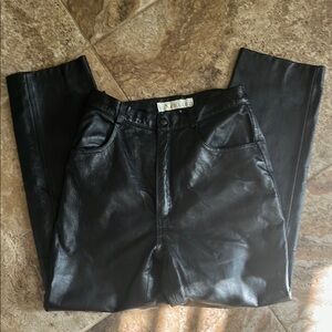 Black Leather Pants